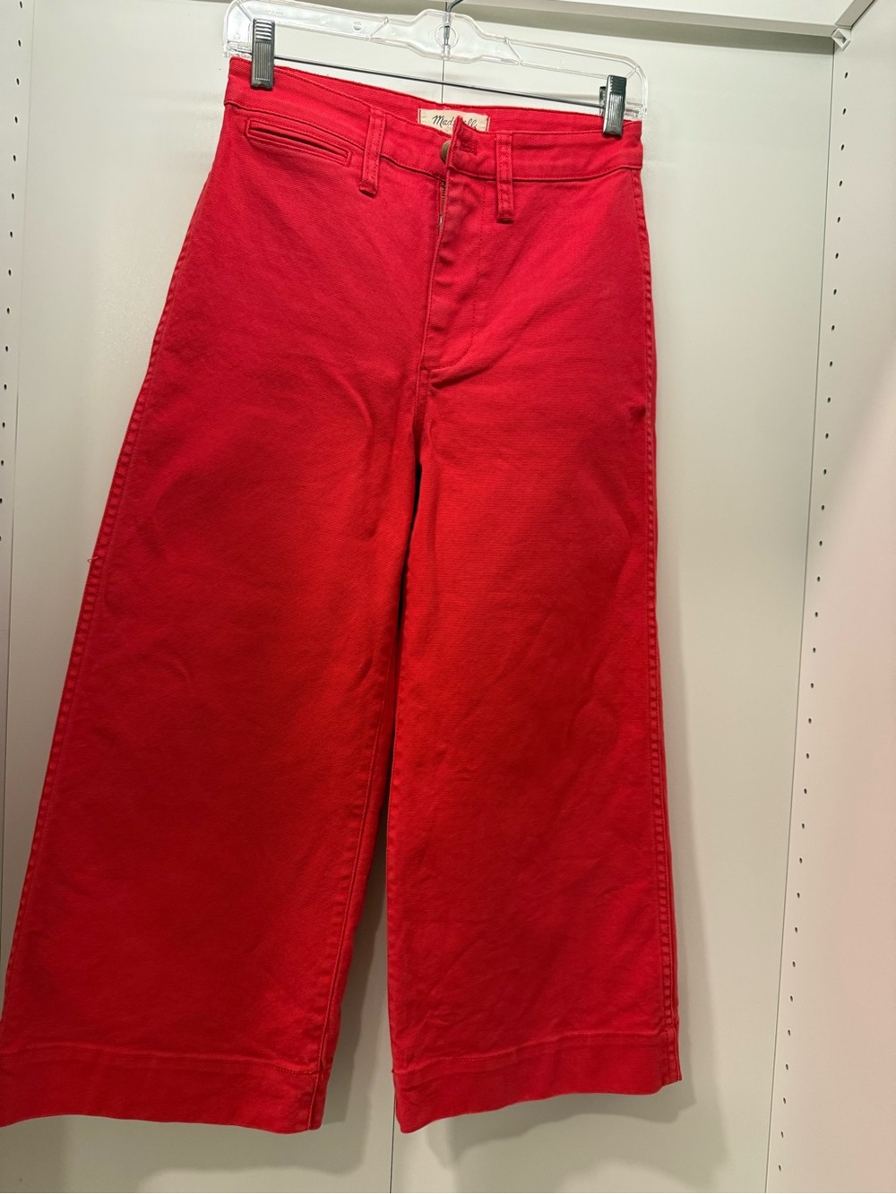 Madewell Vibrant Red Trousers